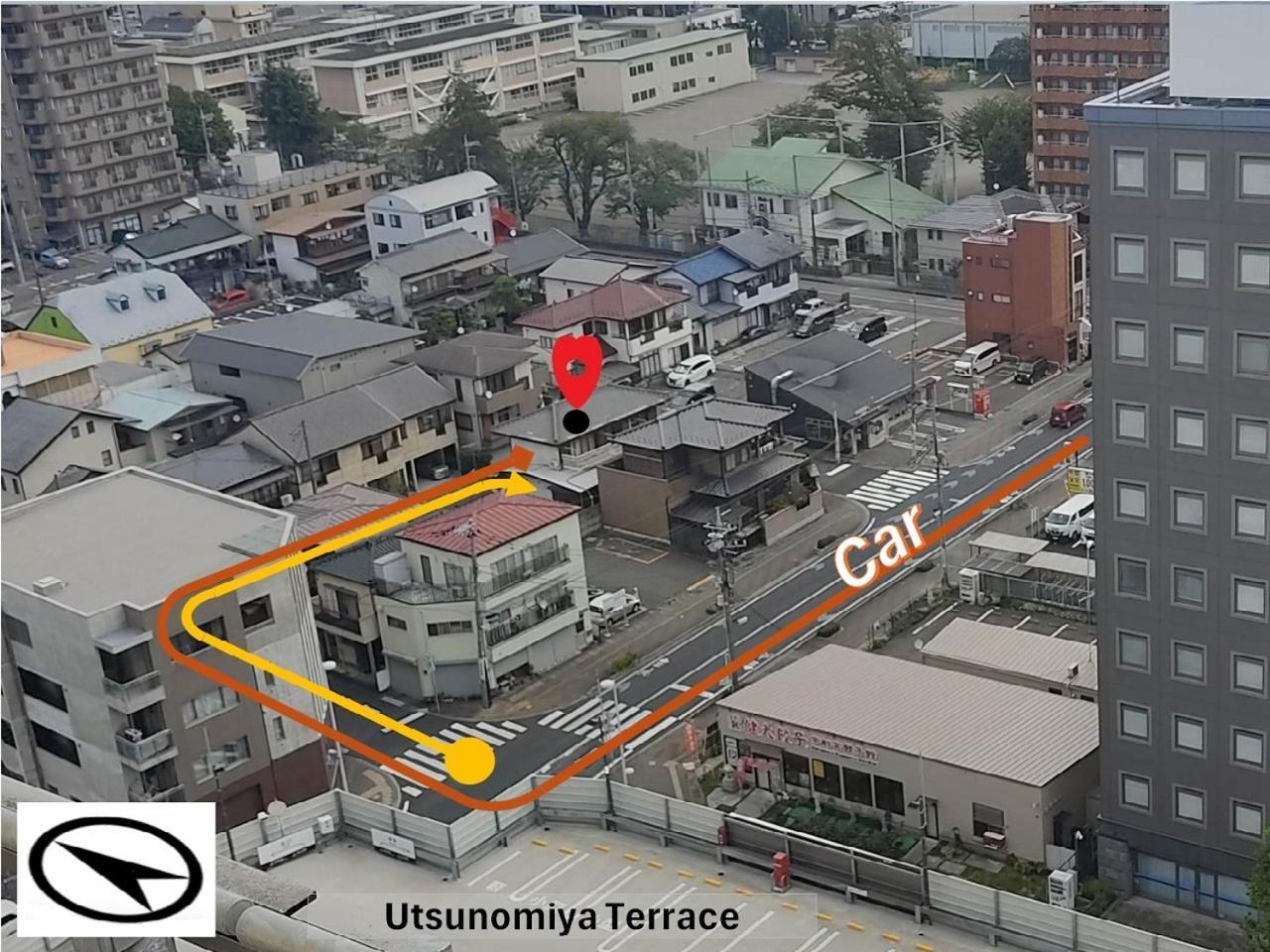 Guesthouse Kincha 駅東口 Utsunomiya Exterior foto